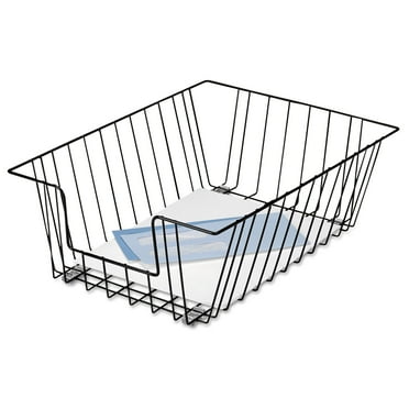 Fellowes Metal Wire Legal Desktop Organization Paper Tray, 5" Deep