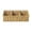 Light Brown Style, variant on 3 Compartment Plastic Wicker Storage Basket 13.7 Inch Divided Organizer for Drawer