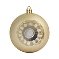 thumbnail image 5 of Northlight Shatterproof Retro Reflector Christmas Ball Ornaments - 3.25" (80mm) - Champagne Gold -, 5 of 9