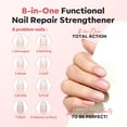thumbnail image 3 of modelones Nail Strengthener Peachy Pink Nail Repair for Damaged Nails Strengthening Polish 15ml Nail Growth and Strengthener Natural Concealer Foundation Nail Care Gifts for Women, 3 of 9