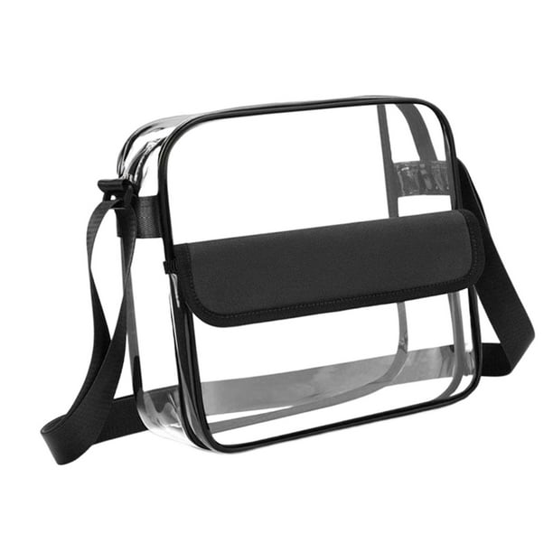 Bolso transparente Tote Yinane Correa ajustable Impermeable para Mujeres y Hombres Cierre de cremallera