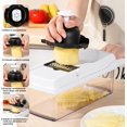 thumbnail image 4 of Cortador de verduras 22 en 1,Picadora de verduras con 12 cuchillas de acero inoxidable,Multifuncional Vegetable Slicer Cutter,Material de calidad alimentaria,para frutas verduras y ensaladas, 4 of 4