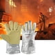 thumbnail image 1 of Guantes resistentes al calor de lámina de aluminio - protección a 700°F, guantes de soldadura y seguridad contra incendios de 5 dedos para fundición, evaporación, trabajos de fundición, 1 of 2