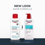Eucerin Advanced Repair Cleansing Body and Face Cleanser for Normal to Dry, Sensitive Skin, 16.9 fl oz Bottle