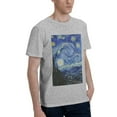 thumbnail image 2 of Bingfone The Starry Night Men'S Loose Fit Short-Sleeve Pocket T-Shirt, 2 of 7