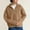 01 Khaki, variant on YueHuiYing Womens Long Sleeve Zip Up Sweaters Lightweight Fall Fashion Sweater Jacket Knitted Fall Winter Clothes