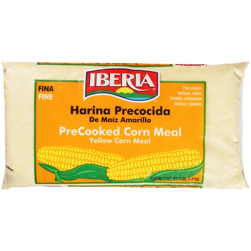 Iberia PreCooked Yellow Corn Meal, 4 lbs