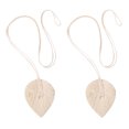 thumbnail image 1 of 2Pcs Curtain Tiebacks Rope Woven Leaf Shape Window Curtain Tie Back Home Decor, 1 of 7