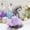 Purple, variant on Cute Floral Pet Dress, Summer Breathable Skirt, Stylish Daily Outfit for Small Puppies, Dogs and Cats