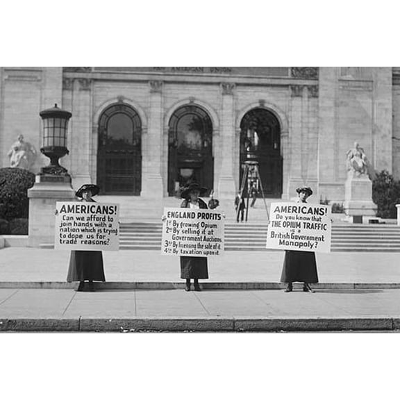 American Women Protest Opium Trade-Fine art canvas print (20" x 30")