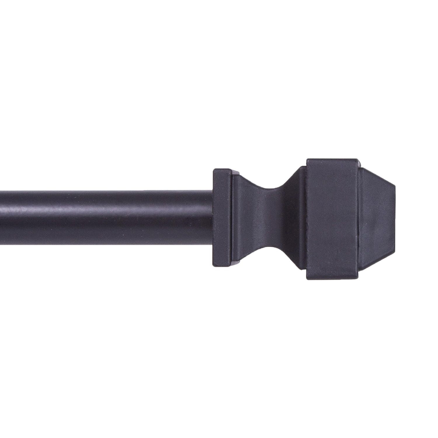 Mainstays 28"-48" Curtain Rod, 1/2 in. Diameter, 1/2 in. Diameter, Black