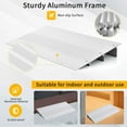 thumbnail image 5 of Gymax 3'' Door Threshold Ramp Aluminum Adjustable Rise Entry Ramp for Wheelchair, 5 of 9
