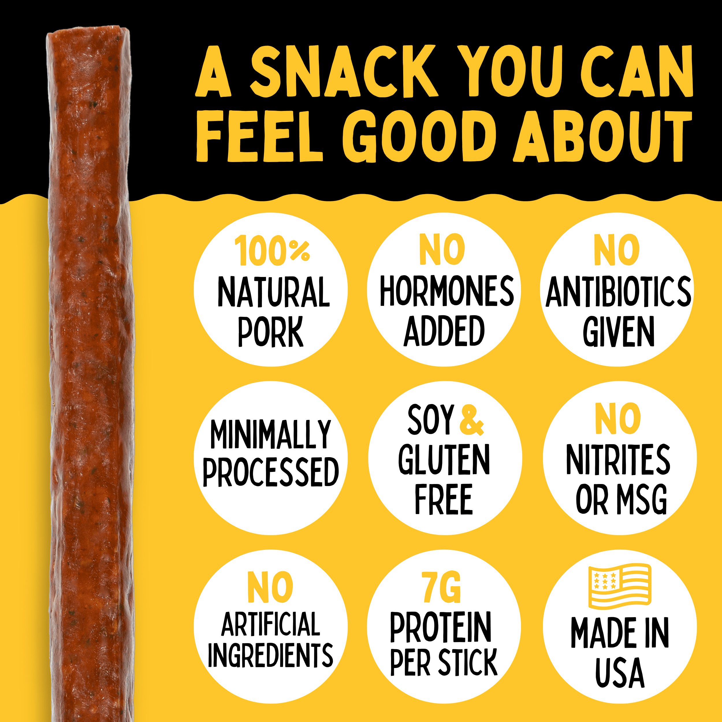 Barbecue and Pineapple Natural Pork Meat Sticks, Smoked Meat Stick Travel Snacks, Snack Bundle of 24 Mild Flavored Snack Sticks – Sogo Snacks