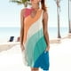 thumbnail image 2 of Vestidos de playa de verano para mujer con mini vestido de bolsillo sin mangas con escote elegante Pompotops  ghjkhdj4366, 2 of 6