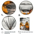 thumbnail image 3 of Designart "Path to Spirituality Yellow Native Tipi II" Cityscapes Floater Framed Canvas Print, 3 of 7