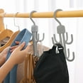 thumbnail image 6 of Double Layer Rotating Hook, Multi-Functional Scarf and Bag Hanger for Closet, Space-Saving Tie Rack for Accessories Organization, 6 of 6