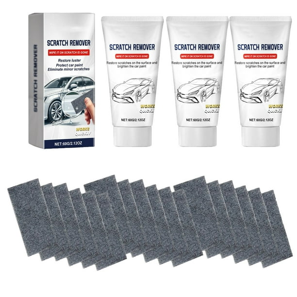 Kit De 3 Paos De Microfibra Para Eliminar Rayones De Coche, Para Reparar Superficies Automotrices Y Pulir, Color Negro., UKHBMC