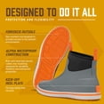 thumbnail image 3 of Deck Boots LaCrosse 6 Alpha de goma impermeable para hombre gris/naranja, 3 of 6