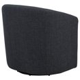 thumbnail image 3 of Coaster Mossbrook Fabric Upholstered Swivel Accent Chair, Anthracite, 3 of 11