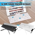 thumbnail image 2 of Ultra Slim Rechargeable Bluetooth Keyboard with Phone Holder – Foldable Wireless Keyboard for iPhone, Android Tablets, Office & Travel Business Trip, 2 of 8