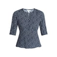 thumbnail image 5 of Time and Tru Women’s Empire Waist Top with Puff Sleeves, Sizes XS-XXXL, 5 of 5