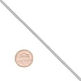 thumbnail image 2 of 2mm Solid .925 Sterling Silver Round Snake Choker Chain Necklace, 16 inches, 2 of 7