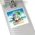 thumbnail image 4 of Siberian Husky Hello Summer Beach Theme with Sunglasses and Tropical Cocktail Vinyl Sticker Husky Dog Lover Gifts Waterproof Decal Art Decor - 00009, 4 of 5