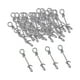 thumbnail image 2 of 50 broches de pesca, clips para equipo, accesorios de pesca compactos, de acero inoxidable 15mm, 2 of 9