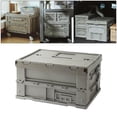 thumbnail image 2 of Collapsible Outdoor Camping Picnic Organizer Box, Rugged Portable Drink Foods Gray Green, 2 of 8