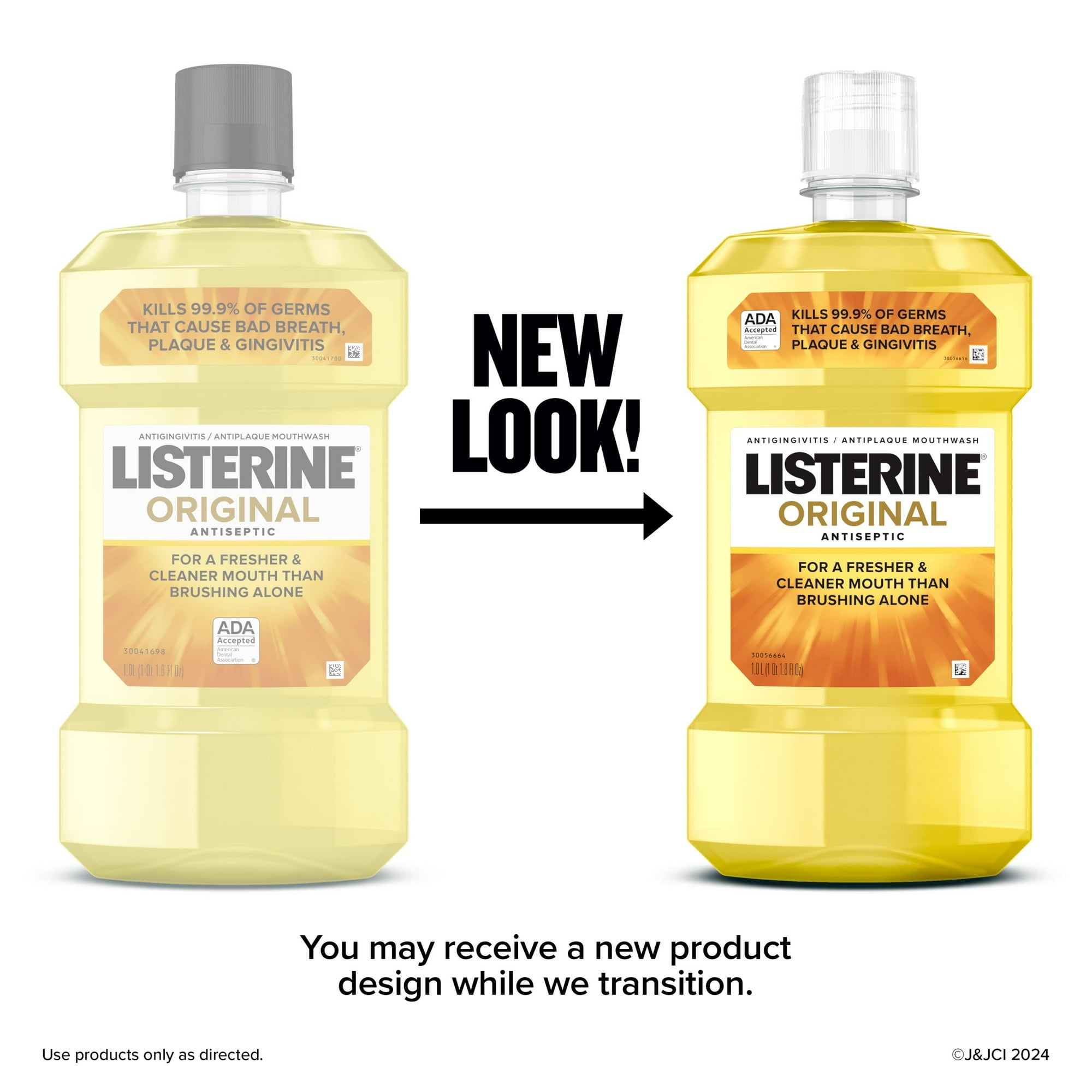 Listerine Original Antiseptic Mouthwash for Bad Breath & Plaque Oral Care, 1.5 L
