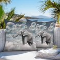 thumbnail image 4 of Outdoor Pillow Cover Elephant Dreamy Bubble Set of 2 Waterproof Throw Pillowcases Sky Stars Cloud Decorative Patio Furniture Pillows for Couch Garden Indoor & Outdoor Use, 4 of 9