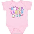 thumbnail image 3 of Inktastic Happy Easter with Bunny Face and Easter Eggs Girls Baby Bodysuit, 3 of 5