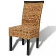 thumbnail image 5 of vidaXL 2/4/6x Solid Mango Wood Dining Chairs Abaca Kitchen Dining Room Lounge, 5 of 28