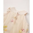 thumbnail image 6 of Baby Girls Clothes Toddler Girls Tulle Dress 3T Girls Summer Halter Dress 4T Girls Sleeveless Solid Color Floral Dress Apricot, 6 of 9