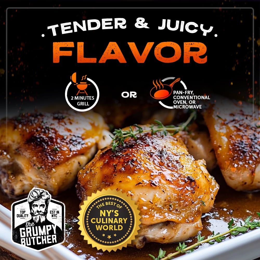 Boneless Skinless Fully Cooked Creole Chicken Thighs Family Pack, 4 lb Vacuum Bag (Frozen)