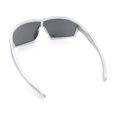 thumbnail image 2 of Boys Child Size Wrap Shield Aerodynamic Sport Plastic Sunglasses Silver - Silver Mirror, 2 of 6