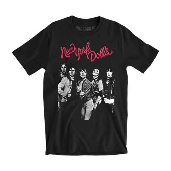 New York Dolls Men's Trash Photo Slim-Fit T-Shirt Black S