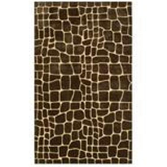 The Rug Market 72301D CROC BROWN AREA RUG
