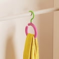 thumbnail image 3 of Crochet de Garde-Robe Rotatif avec Pivot 360-Degree, Plastique Coloré, Conception Robuste pour Vêtements, Sacs et Accessoires, Solution de Rangement Murale pour Chambre et Garde-Robe, 3 of 5
