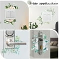 thumbnail image 5 of 8 Sheets Green Plant Switch Sticker Flower Leaf Wall Decals Removable Tropical Fresh Plants Light Switch Decor Decorative Art Murals for Living Room Bedroom Bathroom Kitchen Decoration DIY, 5 of 7