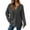 Grey, variant on Clothing 2025 Delayuji Sweatshirts for Women 2025 Tops Pullover Casual Button Autumn Solid Winter Drawstring Hoodie Blouse Womens Plus Size Sweatshirts Multi-Color L