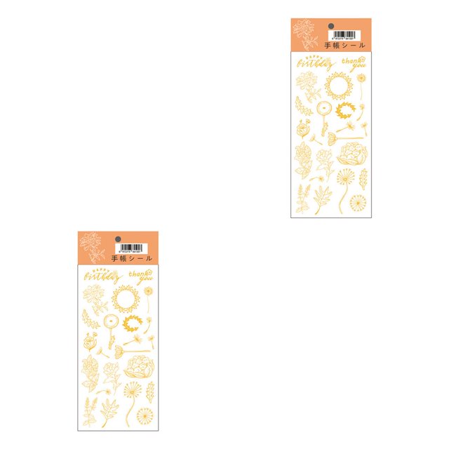 Guardurnaity 3 hojas de pegatinas para álbum de recortes, tarjetas autoadhesivas para álbum de fotos, calcomanías para regalo para Amiga, Type2 NO2