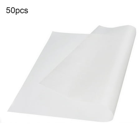 

VEAREAR Kitchen baking supplies 50Pcs Rectangle Non-stick Barbecue Kitchen Oven Baking Pan BBQ Liner Papers Mats