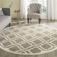 thumbnail image 3 of SAFAVIEH Amherst Chandler Geometric Area Rug, Ivory/Light Grey, 7' x 7' Round, 3 of 11