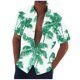 thumbnail image 2 of Blusa y camisa de manga corta con cuello vuelto Camisa casual para hombre Camisa de bolos vintage de manga corta Camisas de verano de playa cubana Camisa con botones Blusa para hombre Poliéster, 2 of 5