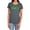 Charcoal, variant on Green Lantern Flame Logo Women's T Shirt, Athletic Heather, Medium