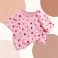 thumbnail image 5 of Aofany Baby Toddler Girls Printed T Shirt 6Months-8Years Short Sleeve Crew Neck Summer Tops Tees for Casual Daily, 5 of 8