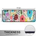 thumbnail image 5 of Kitchen Rugs Sets Of 2,Pioneer Flower Floral Print Pattern Anti Fatigue Kitchen Mat Rugs Non Slip Washable,Decorative Kitchen Floor Mats for Kitchen,Sink,Laundry,17"x47"+17"x47", 5 of 5