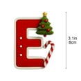 thumbnail image 3 of Kbndieu Initial Ornaments Christmas Tree Decorations Ornaments, Christmas Letter Ornaments for Christmas Tree, Christmas Hanging Decor E, 3 of 6