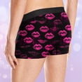 thumbnail image 6 of Jinhomg Mens Holiday Underwear Fancy Love Heart Graphic Boxer Briefs Lightweight Breathable Mid Waist Underpants Male 2025 Dating Gifts 2025 Saving Pink M, 6 of 8